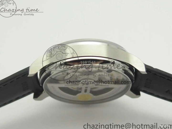 MIROTIME 0524 Sporty Portuguese Tourbillon IW5463 SS ZF Best Edition Black Dial on Black Leather Strap 7173
